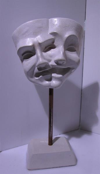Del arte masque  béton blanc , mobilier décoration béton