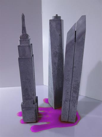 freedom tower et Empire State building miniature béton pour décoration